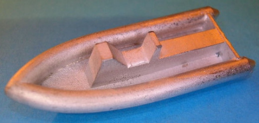 Schlauchboot als Speedboot, Manöverboot, 1:100 oder 1:75