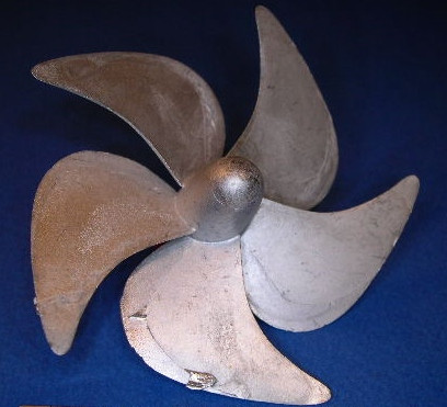 Propeller für Modellschiff, 1:75 und 1:100,  5 Blatt,  ø = 70mm, rechtsdrehend