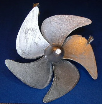 Propeller für Modellschiff, 1:100, 5 Blatt,  ø = 54mm, linksdrehend