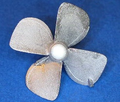 Propeller für Modellschiff, 1:150,  4 Blatt,  ø = 28mm, rechtsdrehend
