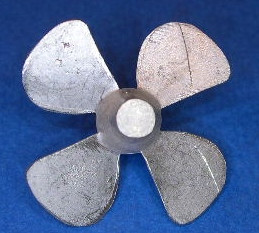 Propeller für Modellschiff, 1:150,  4 Blatt,  ø = 28mm, linksdrehend