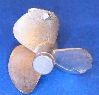 Propeller für Modellschiff, 1:150, 3 Blatt,  ø = 23mm, rechtsdrehend