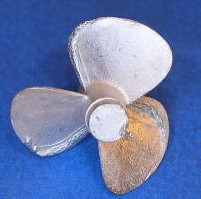 Propeller für Modellschiff, 1:150,  3 Blatt,  ø = 23mm, linksdrehend