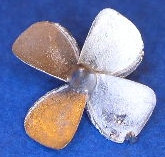 Propellerfür Schiffsmodell, 1:200, 4 Blatt,  ø = 16mm, linksdrehend