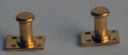 Einzelpoller für Modellschiffe, ø 6 mm, 9 mm hoch, Messing