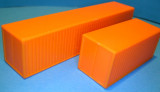 Container für Modellschiffe, Satz von  20  und 40 ,  1:100, orange