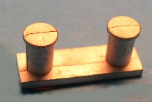 Doppelpoller für Modellschiffe,1:150,  H=7 L=14 B=4mm, Maßstab :nach Schiffsgröße