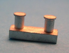 Doppelpoller für Modellschiffe, 1:150, H=7 L=15 B=3mm, Maßstab :nach Schiffsgröße