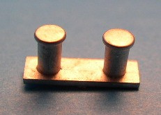 Doppelpoller für Modellschiffe, 1:200, H=5 L=11 B=4mm, Maßstab :nach Schiffsgröße