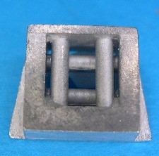 Rollenklüse für Modellschiffe, für Einbau in Schanzkleid, 1:100, H=12 L=16 B=6mm