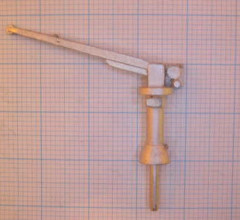 Ladekran, Proviantkran für Modellschiffe, Maßstab 1:150 und 1:200, H=28 L=36mm