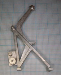 Davit für Modellschiffe, 1:100,  H=67 B=34mm, Maßstab :nach Schiffsgröße