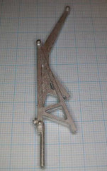 Davit für Modellschiffe, 1:100,  H=70 B=18mm, Maßstab :nach Schiffsgröße