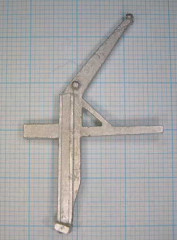 Davit für Modellschiffe, 1:100,  H=46 B=29mm, Maßstab :nach Schiffsgröße