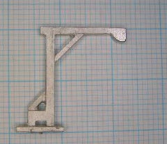 Davit für Modellschiffe, 1:150, H=20 B=22mm, Maßstab :nach Schiffsgröße