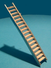 Treppe, Niedergang, Maßstab:1:100 / L=63 B=10mm/ unbehandelt, unlackiert