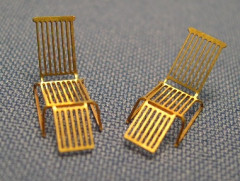 Deckchairs, Geätzte Teile, bereits gebogen,nicht brüniert.