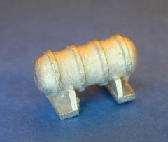 Rettungsinsel mit Lagerung für Modellschiff, 1:150, H= 8, L= 15,  B= 7 mm