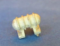 Rettungsinsel mit Lagerung für Modellschiffe, 1:200 und 1:150,  H= 5, L= 7, B= 4