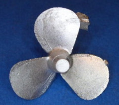 Propeller für Modellschiff, 1:150 und 1:100,  3 Blatt,  ø = 33mm, linksdrehend