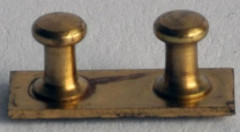Doppelpoller für Modellschiffe, ø 4x4 mm hoch, Messing