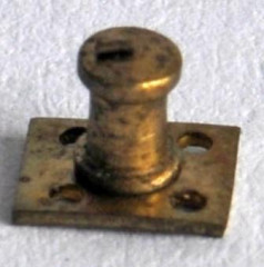 Einzelpoller für Modellschiffe, ø 3 mm, 6 mm hoch, Messing