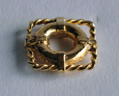 Rettungsring aus Guss als Geschenk, ø 12 mm Ring, Rettungsring als Geschenkidee