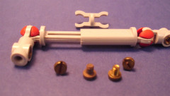 Teleskop-Doppelkreuz Gelenkkupplung,  Länge 28 bis 77 mm für  ø 2 mm Wellen