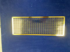 Reling, Geländer aus Messing für Modellschiffe, 1:100, 4 Durchz., L=370 mm, H=11 mm