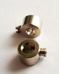 Stellring mit Madenschraube, Messing gedreht,   ø für Achse 3,0 mm