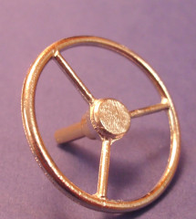 Autosteuerrad, 3 Speichen ,ø 30 mm, vernickelt