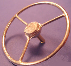 Autosteuerrad, 3 Speichen ,ø 40 mm, vernickelt