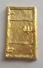 Tür, Eingangspforte für historische Segelschiffe, 11x20mm, Messing platiert