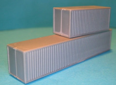 Container für Modellschiffe,  Satz von 20  und 40 , 1:150, silber